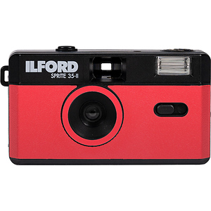 Sprite 35-II Film Camera (Black & Red)