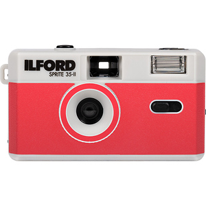 Sprite 35-II Film Camera (Silver & Red)