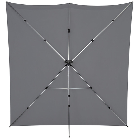 8 x 8 ft. X-Drop Fabric Backdrop Kit (Neutral Gray) Image 4