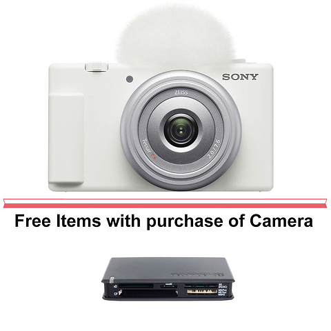 ZV-1F Vlogging Camera (White) with Sony Vlogger's Accessory KIT (ACC-VC1) Image 10