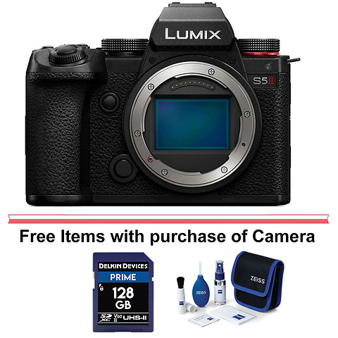 Lumix DC-S5 II Mirrorless Digital Camera Body (Black) with Lumix S 85mm f/1.8 Lens Image 9