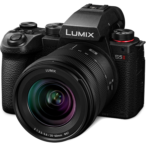 Lumix DC-S5 II Mirrorless Digital Camera with 20-60mm and 50mm Lenses (Black) Image 1