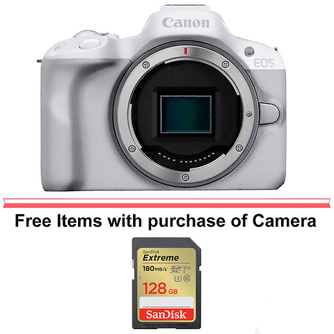 EOS R50 Mirrorless Digital Camera Body (White) Image 0