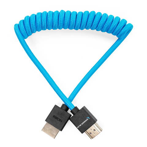 Coiled High-Speed HDMI Cable (12 to 24 in., Blue) Image 2