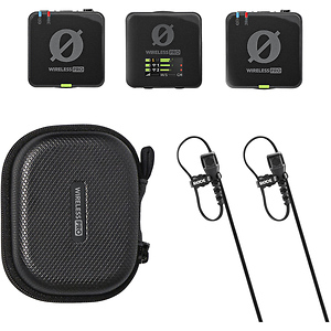 Wireless PRO 2-Person Clip-On Wireless Microphone System/Recorder with Lavaliers (2.4 GHz)