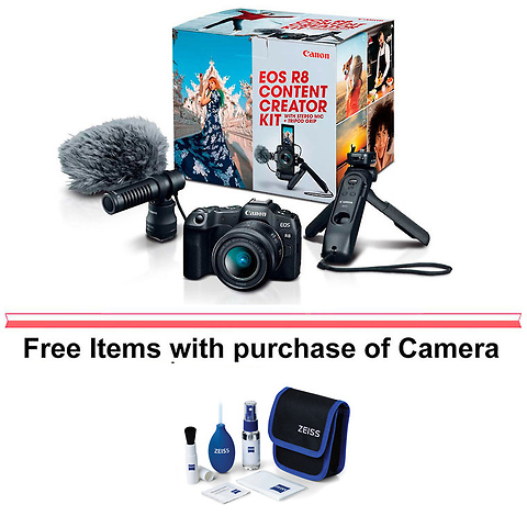EOS R8 Mirrorless Digital Camera with 24-50mm Lens Content Creator Kit Image 0