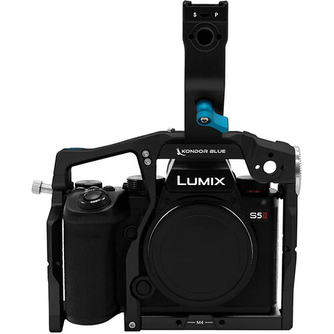 Camera Cage with Top Handle for Panasonic Lumix S5II/X (Raven Black) Image 1
