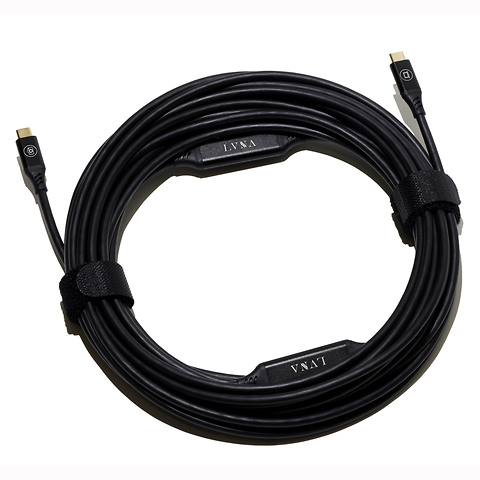 32.8 ft. Straight Male USB-C to Straight Male USB-C Directional Tether Cable (Black) Image 0