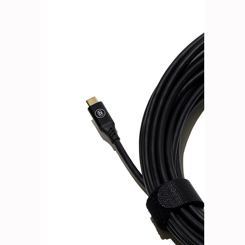 32.8 ft. Straight Male USB-C to Straight Male USB-C Directional Tether Cable (Black) Image 1