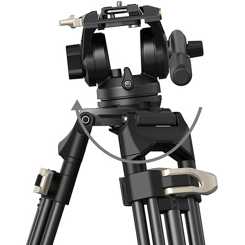 AD-01 Heavy-Duty Tripod with Fluid Head Image 6