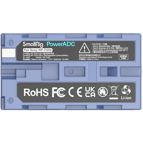 L-Series/NP-F550 USB-C Rechargeable Camera Battery Image 1