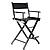 24 in. Pro Series Medium Counter Height Director's Chair (Black Frame, Black Canvas)