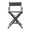 24 in. Pro Series Medium Counter Height Director's Chair (Black Frame, Black Canvas) Thumbnail 1