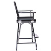 24 in. Pro Series Medium Counter Height Director's Chair (Black Frame, Black Canvas) Thumbnail 2
