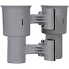 Clamp-On Dual-Cup & Drink Holder (Gray) Thumbnail 4