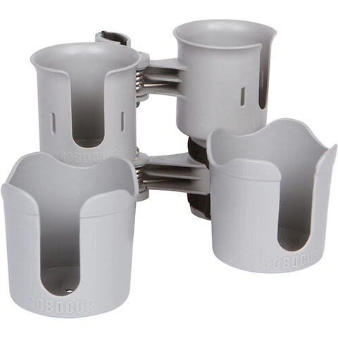 Clamp-On Dual-Cup & Drink Holder (Gray) Image 8