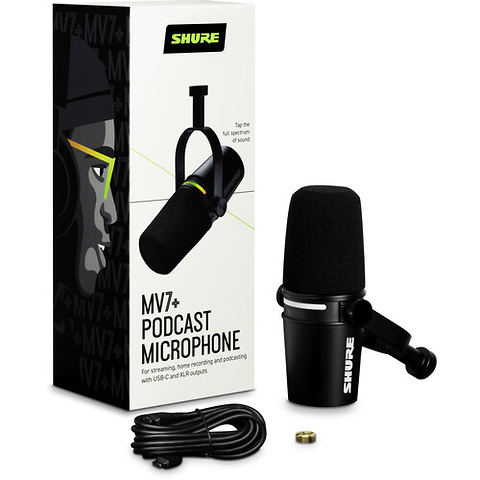 MV7+ Podcast XLR/USB Microphone (Black) Image 4