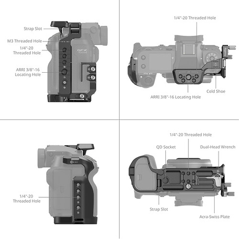 Cage Kit for Fujifilm GFX 100S II Image 3