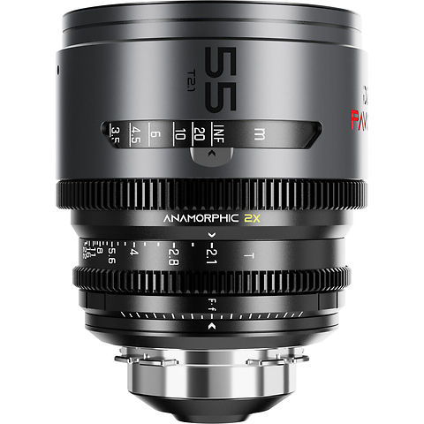 PAVO 55mm T2.1 2x Anamorphic Prime Lens (Neutral Coating, PL/EF Mount, Feet) Image 0