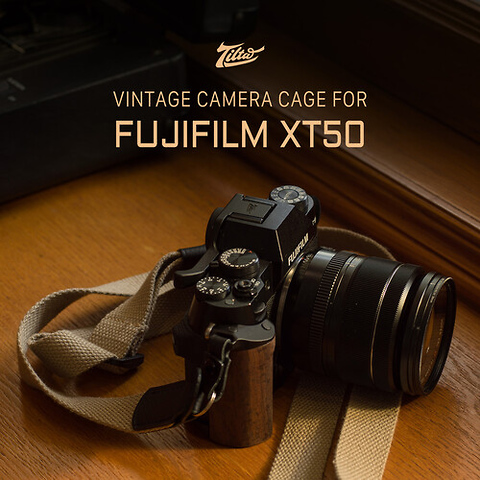Vintage Cage Kit for Fujifilm X-T50 (Silver) Image 3