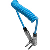 Coiled 3.5mm Right-Angle TRS Stereo Audio Cable (12 to 24 in.) Thumbnail 2