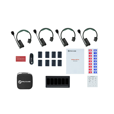 Solidcom SE Pro-4S 4-Person Noise Cancelling Headset Wireless Intercom System Image 1