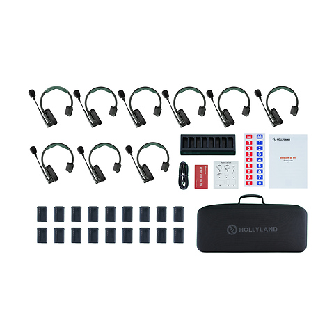 Solidcom SE PRO-9S 9-Person Noise Cancelling Headset Wireless Intercom System Image 1