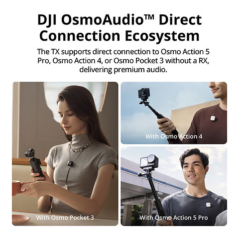 Mic Mini Clip-On Transmitter with Built-In Microphone (2.4 GHz, Infinity Black) Image 5