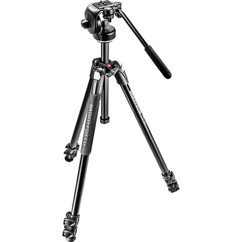 290 Xtra Aluminum Tripod with 128RC Micro Fluid Video Head - Pre-Owned Image 0