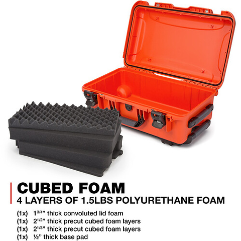 935 Wheeled Hard Case with Foam Insert (Orange, 28.5L) Image 5