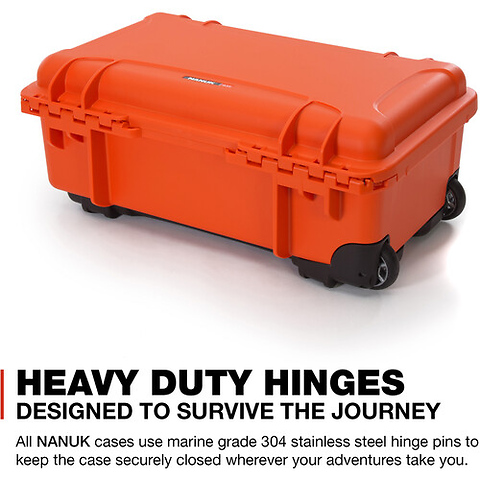 935 Wheeled Hard Case with Foam Insert (Orange, 28.5L) Image 9