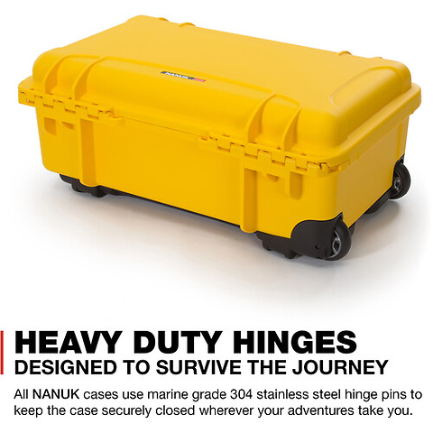 935 Wheeled Hard Case with Foam Insert (Yellow, 28.5L) Image 9