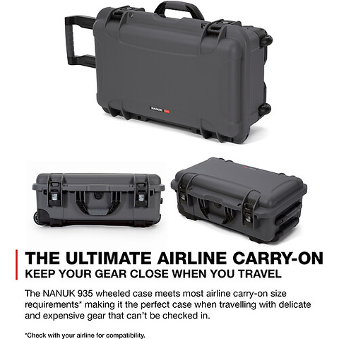 935 Wheeled Hard Case with Foam Insert (Graphite, 28.5L) Image 8