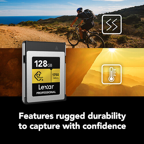 128GB Professional GOLD Series CFexpress Type B Memory Card Image 4