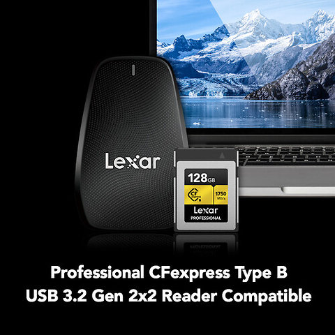 128GB Professional GOLD Series CFexpress Type B Memory Card Image 6
