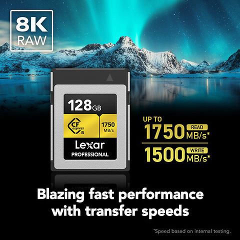 128GB Professional GOLD Series CFexpress Type B Memory Card Image 2