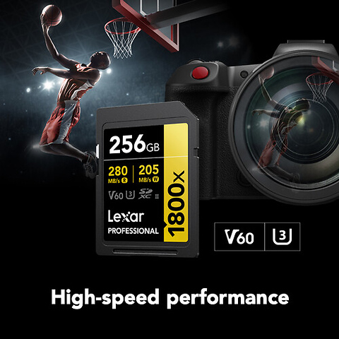 256GB Professional GOLD Series 1800x UHS-II SDXC Memory Card Image 2