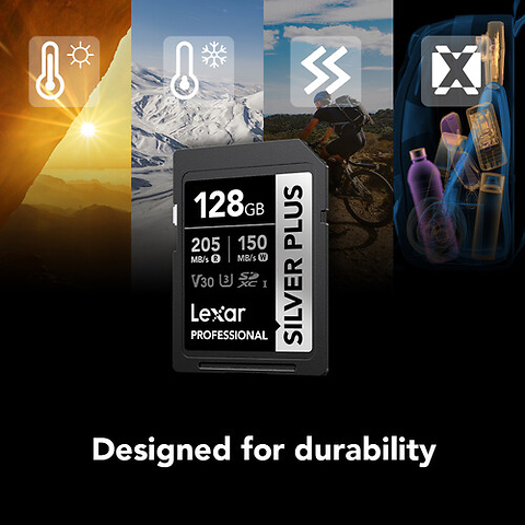 128GB Professional SILVER PLUS UHS-I SDXC Memory Card Image 5