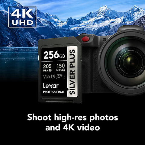 256GB Professional SILVER PLUS UHS-I SDXC Memory Card Image 3