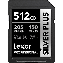 512GB Professional SILVER PLUS UHS-I SDXC Memory Card Image 0