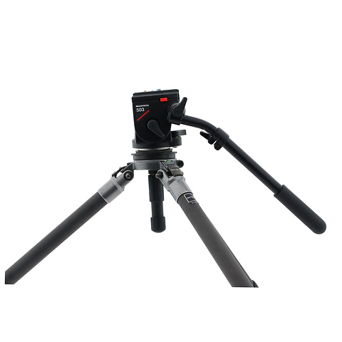 G1325 Carbon Fiber Tripod Legs with Manfrotto 503 Fluid Head Kit - Pre-Owned Image 2