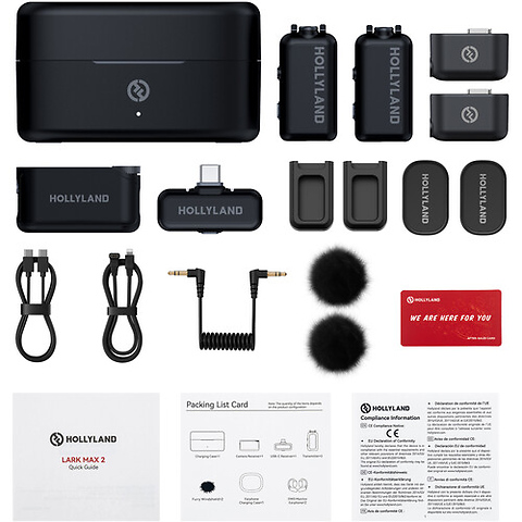 LARK MAX 2 Combo 2-Person Wireless Microphone System for Cameras and Mobile Devices (Space Gray, 2.4 GHz) Image 1
