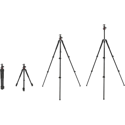 190X3 3-Section Photo AS Aluminum Tripod Kit Image 6