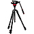 3-Section Aluminum Video Tripod Kit with Fluid Head
