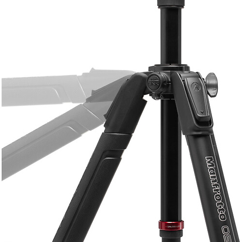 3-Section Aluminum Video Tripod Kit with Fluid Head Image 3