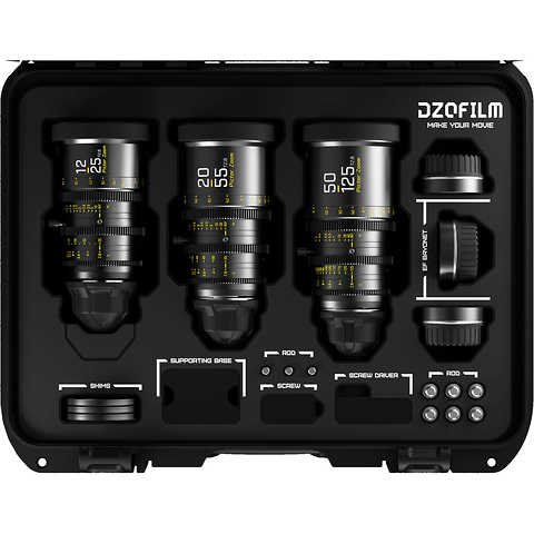 Pictor T2.8 Super35 Zoom 3-Lens Kit (PL & EF Mount, Black) Image 0