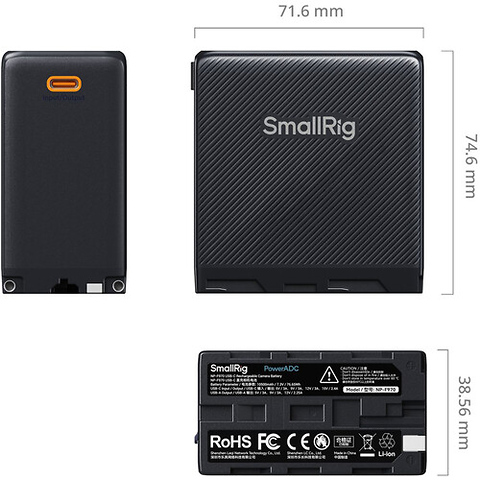 L-Series/NP-F970 USB-C Rechargeable Camera Battery (Black) Image 3