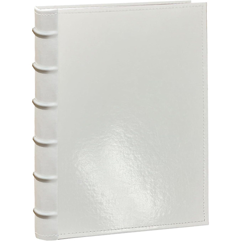 Photo Albums CLB-346 Sewn Bonded Leather Bi-Directional 300 Pocket Album (White) Image 0