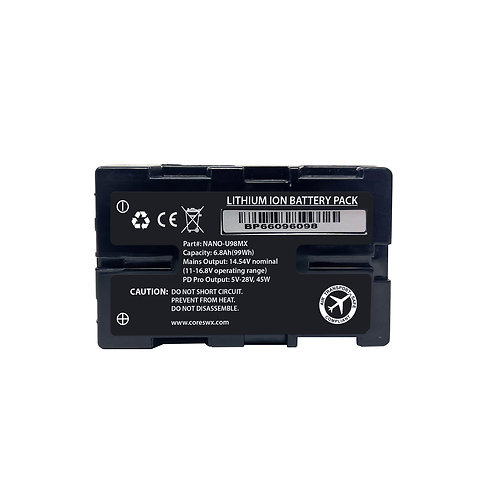 Nano-U98MX M-Snap 14.8V Battery for Select Sony Cameras and BMD Pyxis Image 2