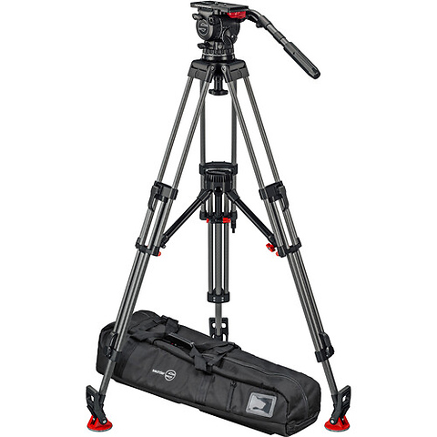 FSB 16T Mk II System with CF-100ENG 2CF Carbon Fiber Tripod Legs and Mid-Level Spreader Image 4